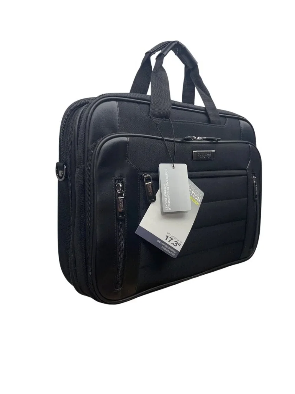 Kenneth Cole Reaction Men’s Black Nylon R-Tech 17.3” Laptop Business Case